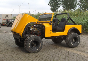 Afwezigheid Gemeenten sigaret Jeep CJ7 (geel)